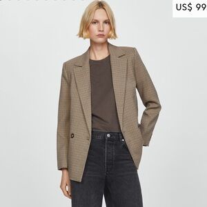 Mango double breasted blazer